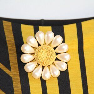 Givenchy Vintage Flower Pin/Brooch, Designed by French Luxury Brand Givenchy